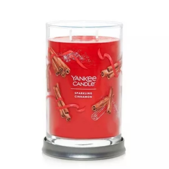 YANKEE CANDLE Sparkling Cinnamon 20oz Large signature tumbler - Picture 2 of 4